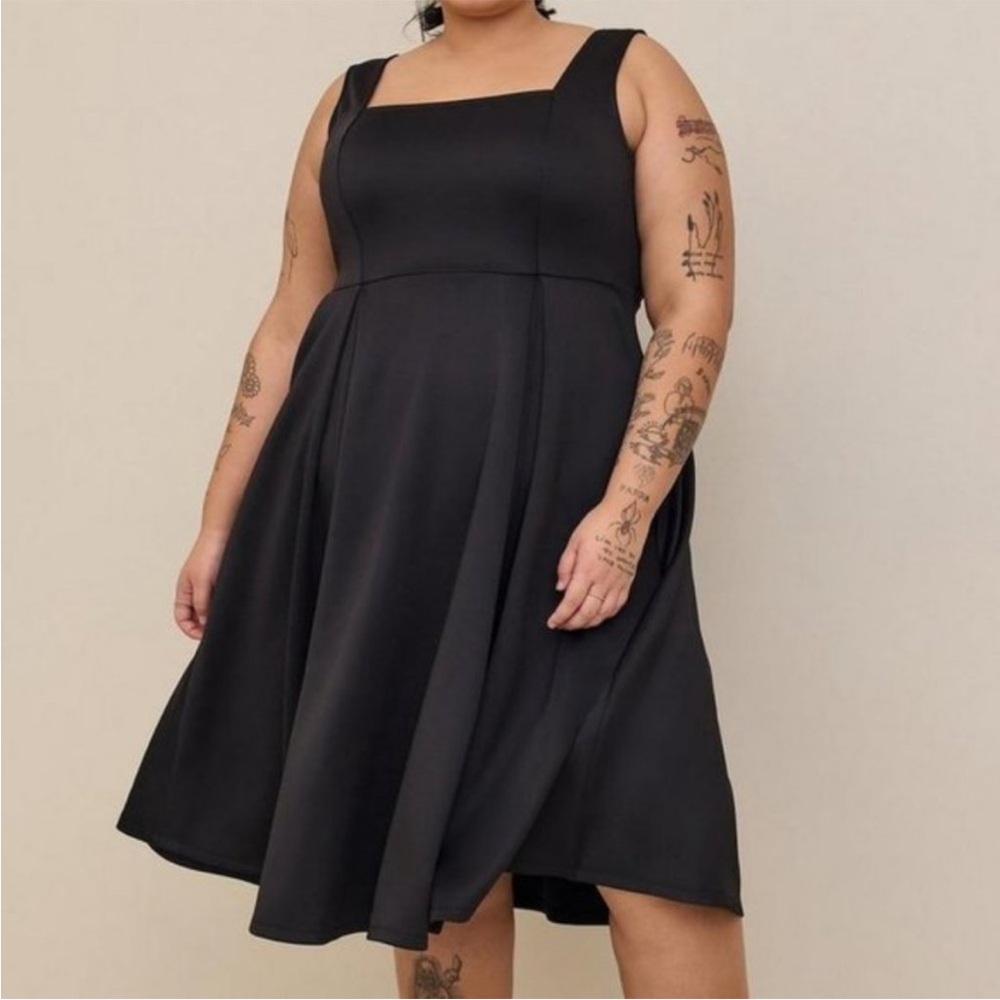 Mini Scuba Square Neck Skater Dress NWT 3x